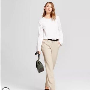 NWT Tan Trousers 6 short